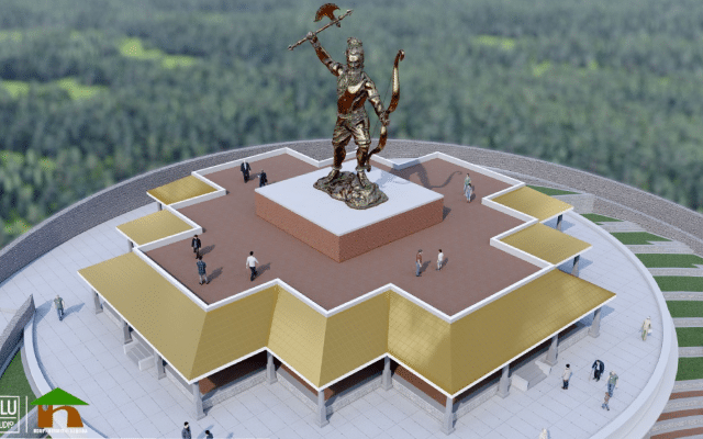 Karkala: The country's tallest idol of Lord Parashurama has been erected on the Umikal Hill.