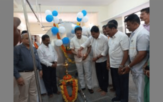 Puttur: Inauguration of new concentrated refrigeration plant, plaque unveiled
