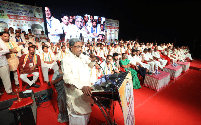 The seeds of communalism are being produced from a lab here, says Siddaramaiah