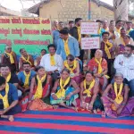 Karwar: Dharna demanding inclusion of Halakkis in Scheduled Tribe category