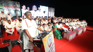 The seeds of communalism are being produced from a lab here, says Siddaramaiah