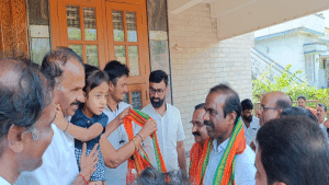 Bantwal: Vijaya Sankalp Abhiyan launched by visiting houses, pasting pamphlets and stickers