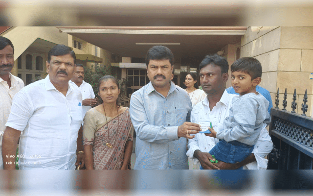 B.Y. Shivakumar showed humanity by arranging for the treatment of a boy. Raghavendra