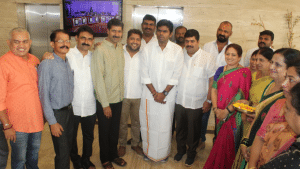 Annamalai, Vedavyas Kamath welcome on their visit to Mangaluru