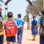 Students return to school happily