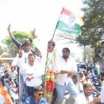 Chikkamagaluru: H.D. Thammaiah held a bike rally in Chikkamagaluru.