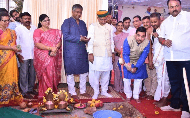 Foundation stone laid for construction of regional office building of Central Lalit Kala Akademi