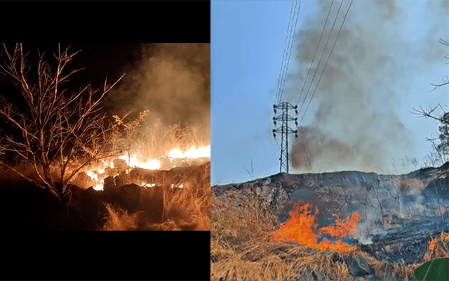 Kakkinje: Fire breaks out in Mannadkapade area