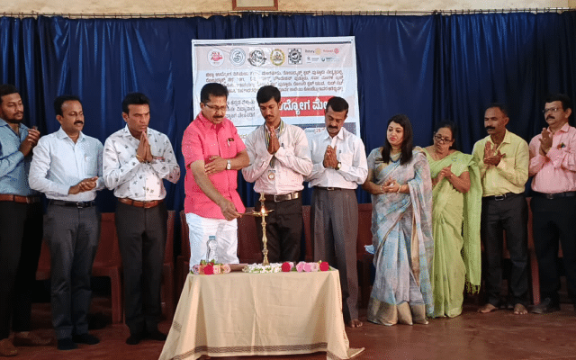 MLA Sanjeeva Mathandur inaugurated a job fair for divyang chetanas