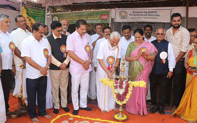 Puttur: The 5th Mega Krishi Yantra Mela-2023 was inaugurated at Vivekananda Educational Institutions in Puttur.