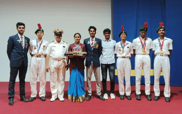 Gold medal for six cadets of NCC Naval Division of SDM College