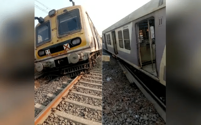 Mumbai: Three bogies of Mumbai local train derail, no casualties