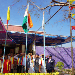 Sahitya Sammelan at Ujire: National flag hoisting