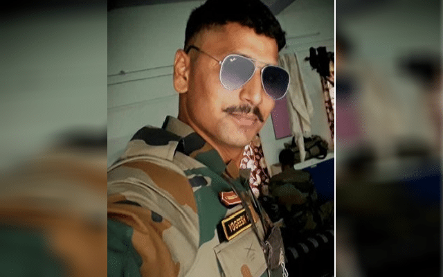 Soldier, who had returned home after taking leave from duty, committed suicide.