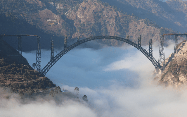 World's highest railway bridge in Jammu and Kashmir