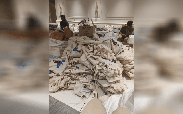 Illegally stored items to be distributed to the public during elections seized
