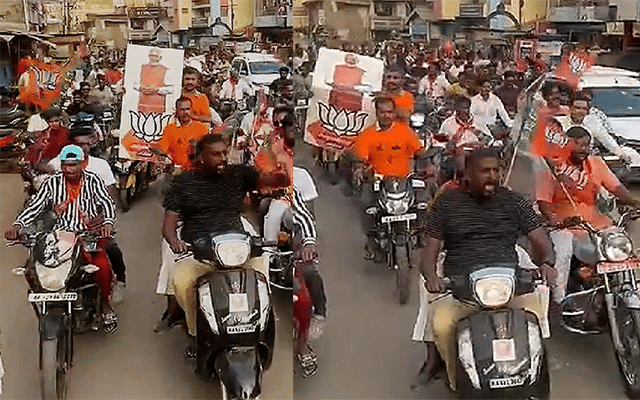 Bike rally by activists in Hubballi