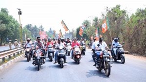 BJP's Vijay Sankalp Yatra's bike rally in Parkala kicks off