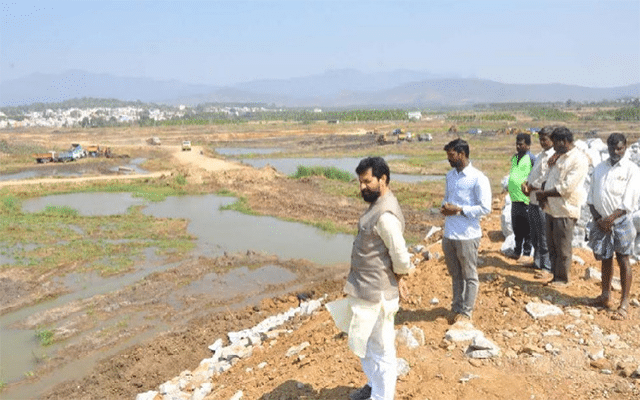 Basavanahalli Lake Development Works Inspected