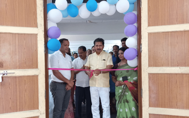 MLA Sanjeev Mathandur inaugurated the library at Balavana