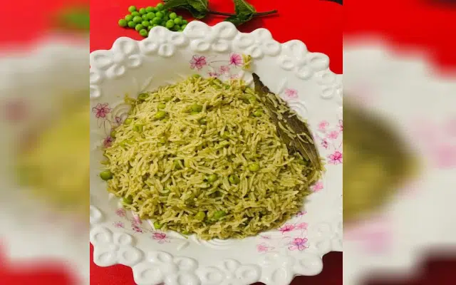Coriander leaves palao that can be made soon