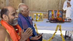 Puthige Sri performs bhoomipujan for massive Swaminarayan temple to be built in Bahrain