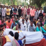 Protests demanding removal of encroachment on burial ground