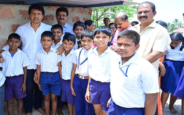 Vamanjoor: Foundation stone laid for 2 classrooms to be constructed in school