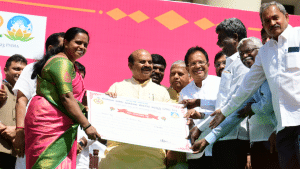 Bommai lays foundation stone of various building works