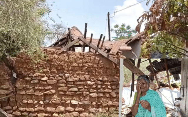 Elderly woman who lost her house: Officials, people's representatives refuse to respond