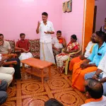 BJP candidate Rajesh Naik visits booths in Barimaru village to seek votes