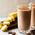 Easy-to-make chocolate banana milkshake