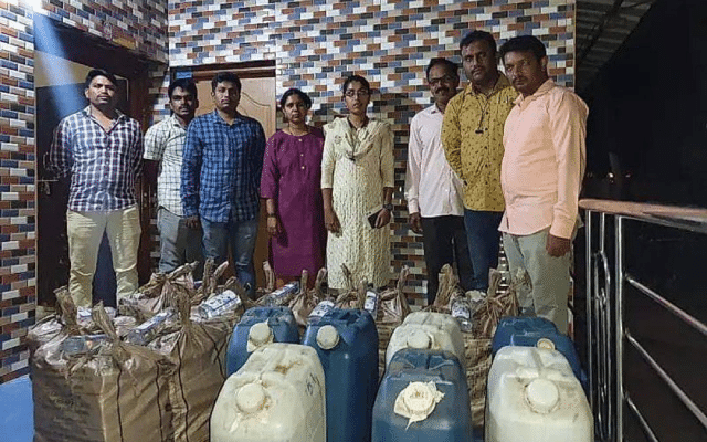 Illegal liquor worth lakhs of rupees seized