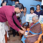 Udupi Deputy Commissioner Koorma Rao meets centenarian grandmother