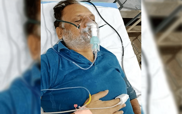 Former minister Satyendar Jain admitted to LNJP Hospital