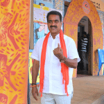 Moodbidire: BJP candidate Umanath Kotyan voted