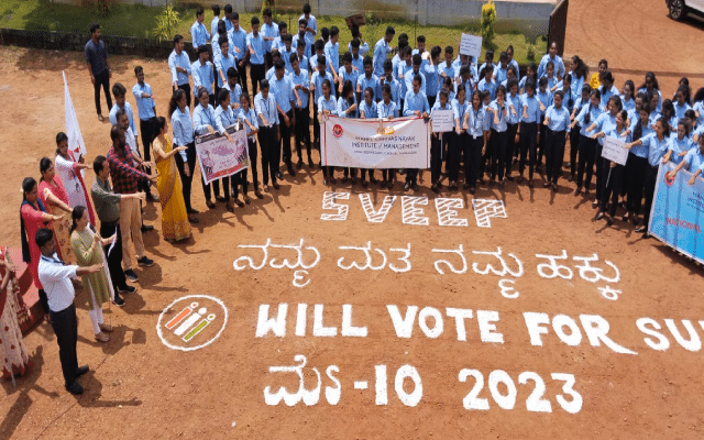 "Voters' Awareness Campaign" in association with SVEEP Samiti and Moodushedde Gram Panchayat