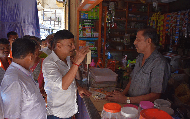 Rajesh Naik seeks votes at SCST Colony under Baltila gram panchayat