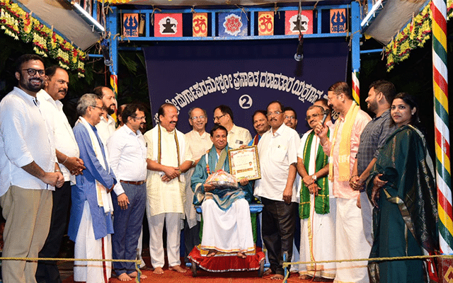 Mangaluru: Sridhar Panjaje conferred with Kadri Guttu award