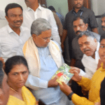 Chief Minister Siddharamaiah was felicitated with a book.