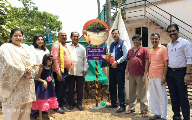 Lions Club Kavoor's work for road safety commendable: Lion Kudpi Aravind Shenoy