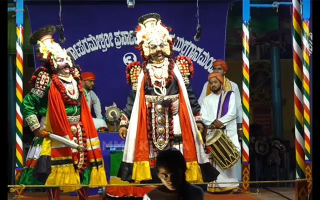 'I am the president..' dialogue that flashed in Yakshagana – thunderous whistles and applause from the audience!
