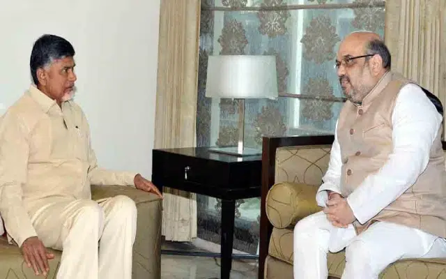 Babu, Shah talk to TDP to re-enter into alliance with BJP