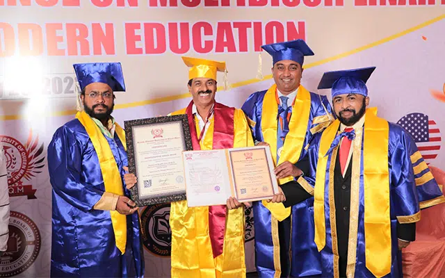 Honey farmer Madhukeshwar Hegde conferred with doctorate