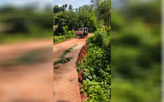 Nidigal-Pajiradka road collapses, fears cut off connectivity