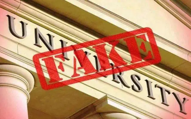 universities fake