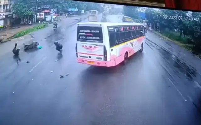 Two bikers seriously injured in overspeeding of express bus