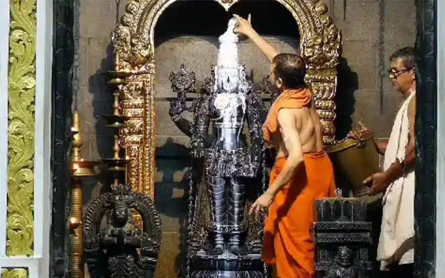Panchamrutha Abhisheka to Lord Srinivasa and Lord Raghavendra Swamy
