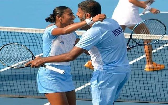 India wins gold medal in mixed doubles tennis